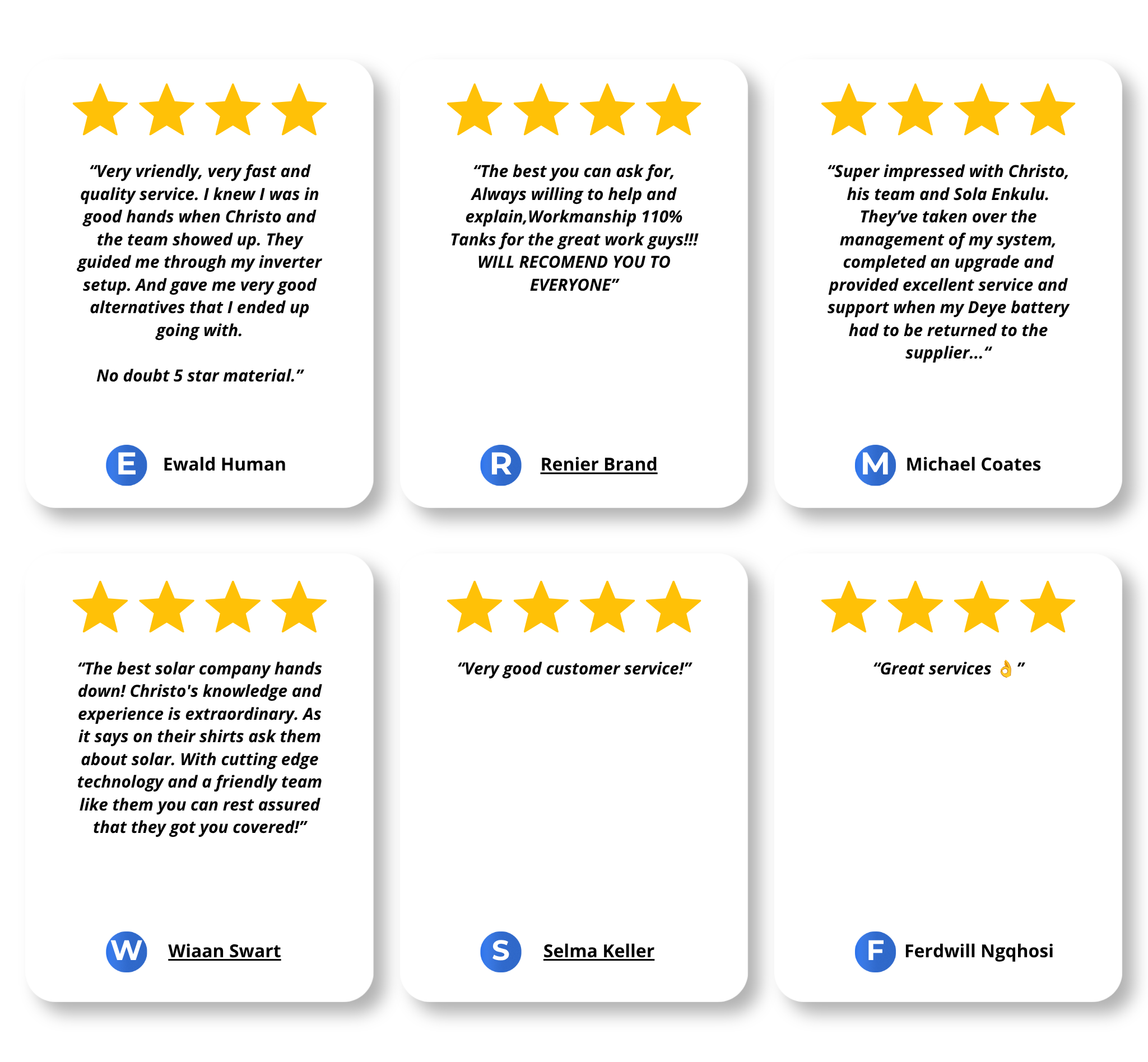 Sola Enkulu verified five-star rating badge on Google Business Profile.